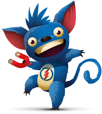 Magnetic Monkey mascot